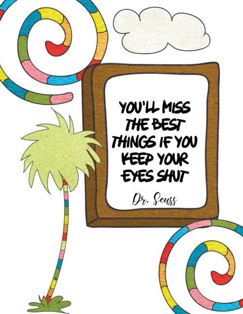 FREE Printable Posters With Dr Seuss Graduation Quotes