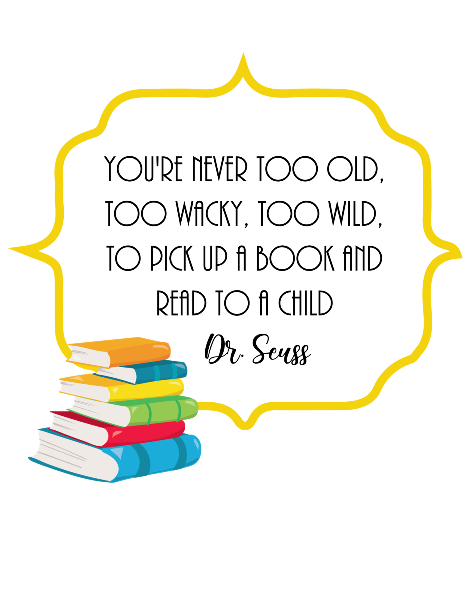 FREE Printable Posters With Dr Seuss Graduation Quotes