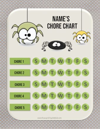 cute chore charts