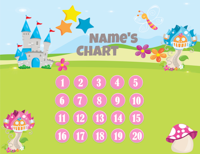 20 step chart for girls