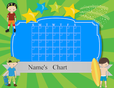 Monthly Chart with boys