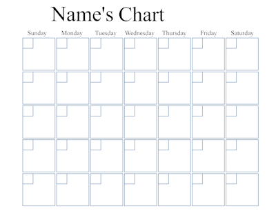 blank monthly calendar with a Monday start