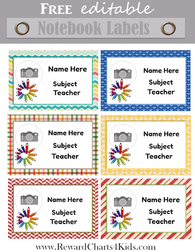 create school labels online