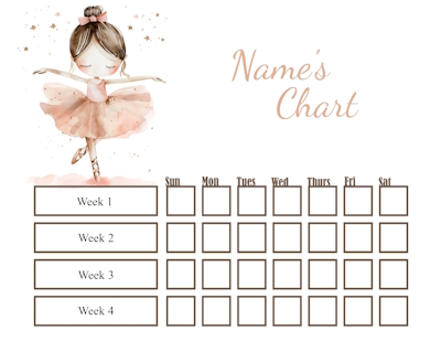 sleep reward chart printable free