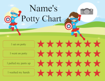 Free Potty Training Chart Customize Online Print at Home