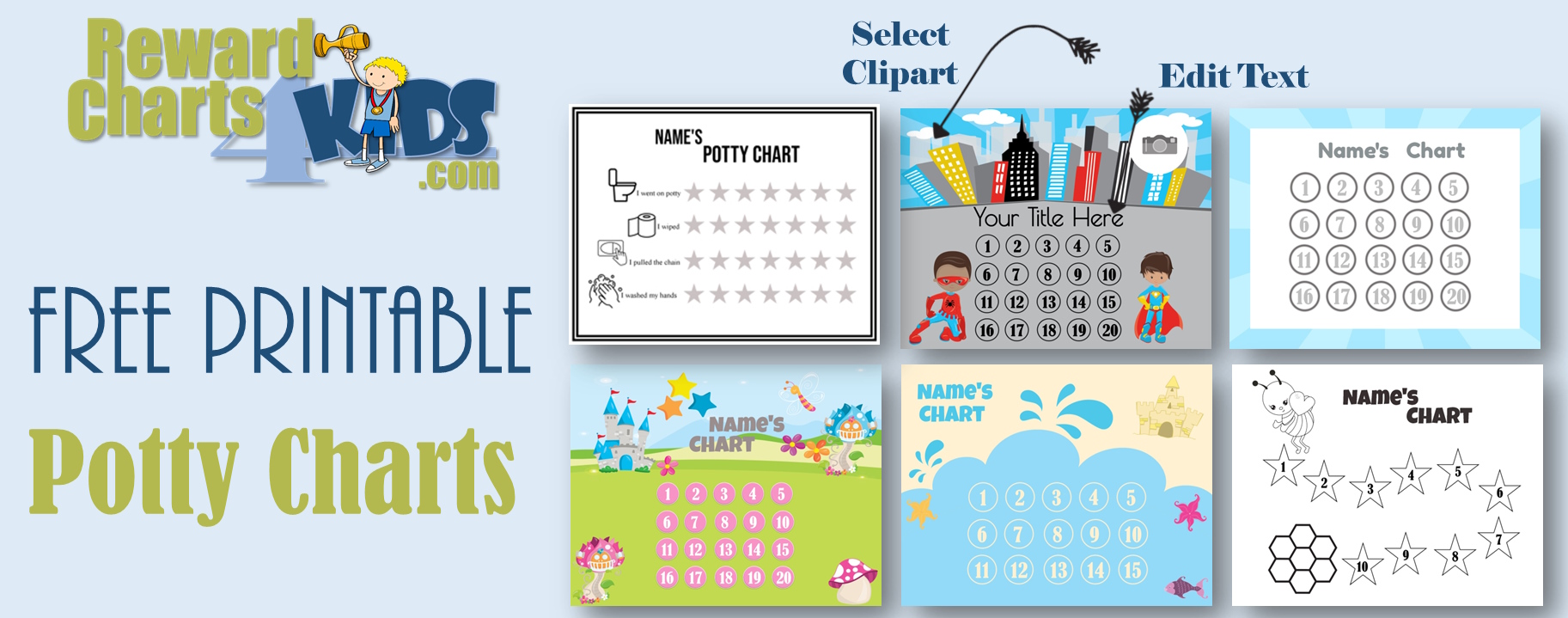 Toilet Training Reward Chart Free Printable Free Printables Hub