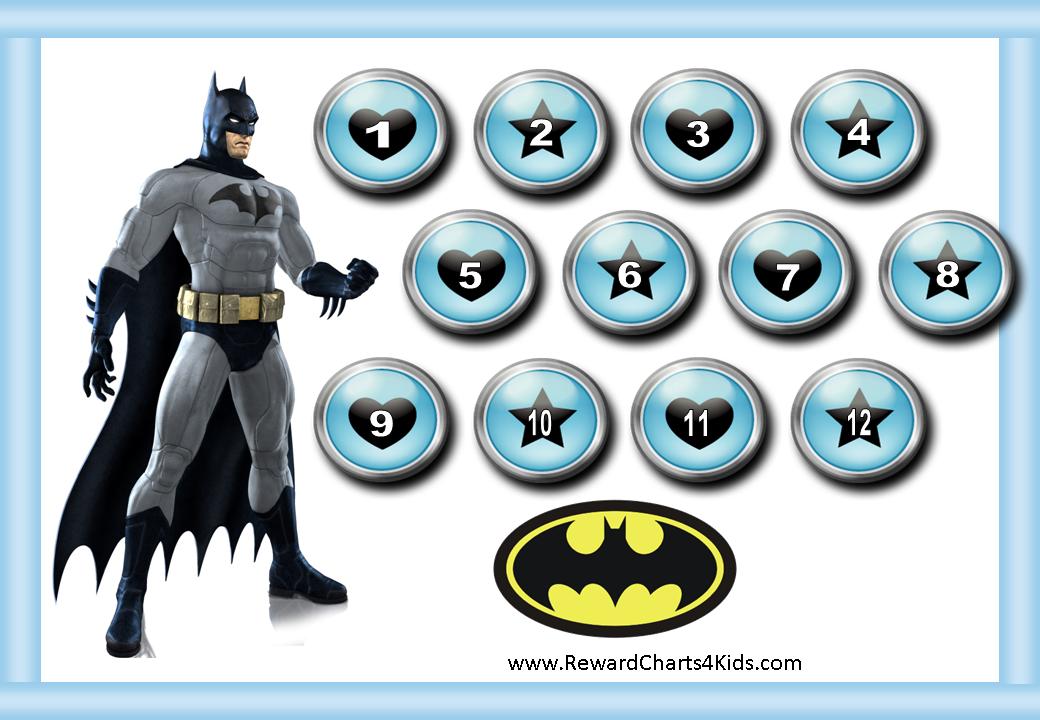 Batman Sticker Chart