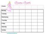 Princess Chore Chart for Kids
