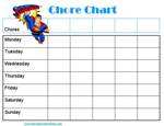 Superman Chores Chart