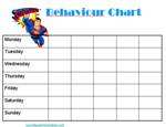 Free Behavior Chart