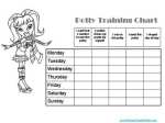 Bratz chart in black and white