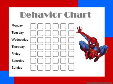 Free Printable Weekly Behavior Chart For Kids