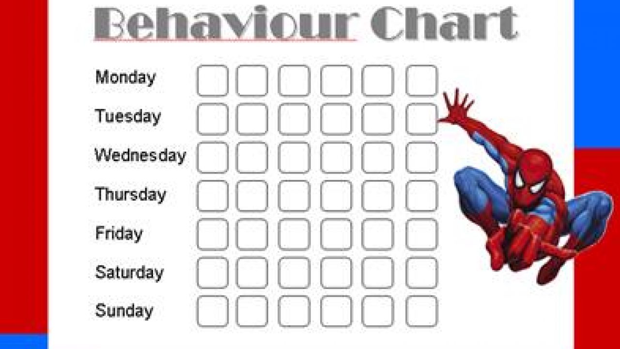 Spiderman Chore Chart